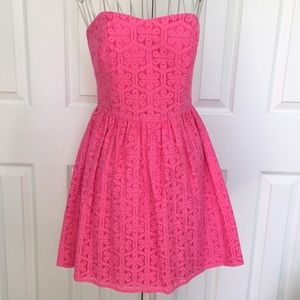 Lilly Pulitzer Lace Fuchsia Dress 00